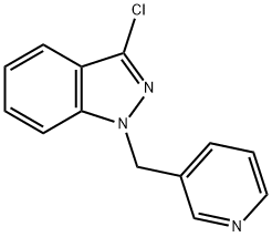 3-CHLORO-1-PYRIDIN-3-YLMETHYL-1H-INDAZOLE Structure