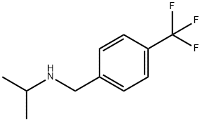 propan-2-yl({[4-(trifluoromethyl)phenyl]methyl})amine Structure