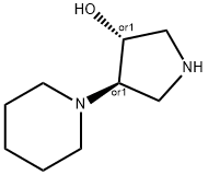 trans-4-(1-piperidinyl)-3-pyrrolidinol(SALTDATA: 2HCl) 구조식 이미지