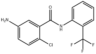 5-amino-2-chloro-N-[2-(trifluoromethyl)phenyl]benzamide Structure