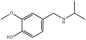 2-methoxy-4-[(propan-2-ylamino)methyl]phenol 구조식 이미지