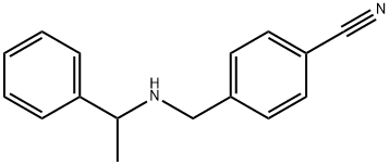 4-[(1-페닐-에틸아미노)-메틸]-벤조니트릴염산염 구조식 이미지