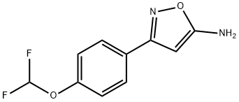 3-[4-(Difluoromethoxy)Phenyl]-1,2-Oxazol-5-Amine(WX609196) 구조식 이미지