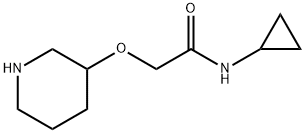 N-cyclopropyl-2-(piperidin-3-yloxy)acetamide 구조식 이미지