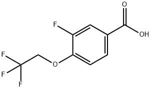 3-fluoro-4-(2,2,2-trifluoroethoxy)benzoic acid Structure