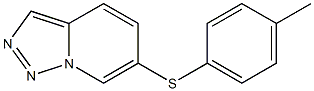 6-P-TOLYLSULFANYL-[1,2,3]TRIAZOLO[1,5-A]PYRIDINE 구조식 이미지