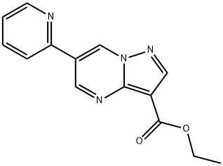 ETHYL 6-(PYRIDIN-2-YL)PYRAZOLO[1,5-A]PYRIMIDINE-3-CARBOXYLATE 구조식 이미지