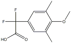 Difluoro-(4-methoxy-3,5-dimethylphenyl)acetic acid 구조식 이미지