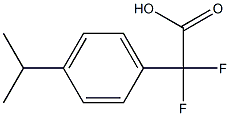 Difluoro-(4-isopropylphenyl)acetic acid 구조식 이미지