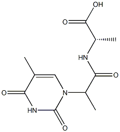 poly-2-(2-(thymin-1-yl)propanamido)propenoic acid Structure