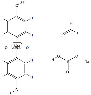 Sulfurous acid, monosodium salt, compd. with formaldehyde polymer with 4,4-sulfonylbisphenol Structure