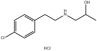 2-프로판올,1-[[2-(4-클로로페닐)에틸]아미노]-,염산염(1:1) 구조식 이미지