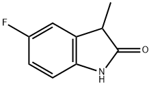 2H-Indol-2-one, 5-fluoro-1,3-dihydro-3-Methyl- 구조식 이미지