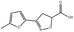 3-(5-methylfuran-2-yl)-4,5-dihydro-1,2-oxazole-5-carboxylic acid 구조식 이미지