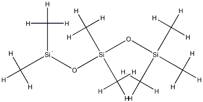 MONOHYDRIDE TERMINATED POLYDIMETHYLSILOXANE, asyMMetric, 100 cSt Structure