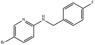 5-bromo-N-[(4-fluorophenyl)methyl]pyridin-2-amine 구조식 이미지