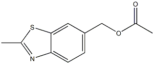 6-Benzothiazolemethanol,2-methyl-,acetate(6CI) Structure