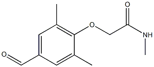 2-(4-formyl-2,6-dimethylphenoxy)-N-methylacetamide Structure