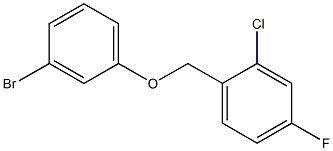 1-(3-bromophenoxymethyl)-2-chloro-4-fluorobenzene Structure