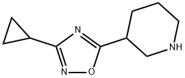 3-cyclopropyl-5-(piperidin-3-yl)-1,2,4-oxadiazole 구조식 이미지