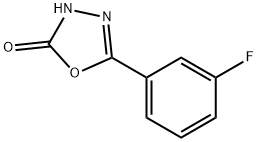 5-(3-fluorophenyl)-1,3,4-oxadiazol-2(3H)-one 구조식 이미지