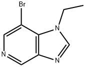 7-bromo-1-ethyl-1H-imidazo[4,5-c]pyridine 구조식 이미지