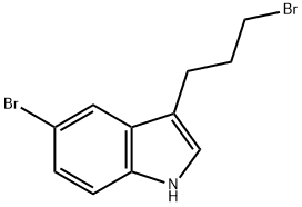 1H-INDOLE,5-BROMO-3-(3-BROMOPROPYL)- Structure