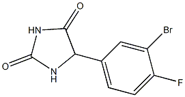 5-(3-BROMO-4-FLUOROPHENYL)IMIDAZOLIDINE-2,4-DIONE Structure