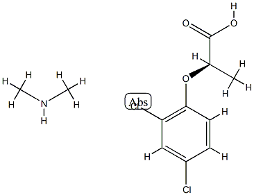 (2R)-2-(2,4-dichlorophenoxy)propanoic acid: N-methylmethanamine Structure