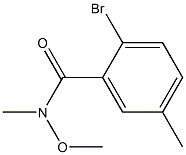 2-bromo-N-methoxy-N,5-dimethylbenzamide 구조식 이미지