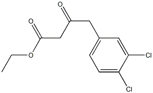 ethyl 4-(3,4-dichlorophenyl)-3-oxobutanoate 구조식 이미지