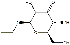 에틸bD-리보-헥스-3-울로피라노사이드 구조식 이미지