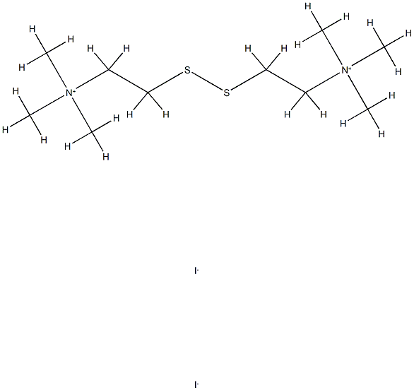 Ethanaminium,2,2'-dithiobis[N,N,N-trimethyl-, iodide (1:2) Structure