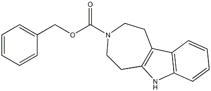 benzyl 1,2,4,5-tetrahydroazepino[4,5-b]indole-3(6H)-carboxylate 구조식 이미지