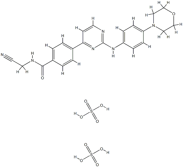 CYT3872H2SO4소금 구조식 이미지