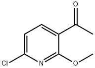 1-(6-chloro-2-methoxypyridin-3-yl)ethanone 구조식 이미지