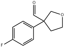 3-(4-플루오로페닐)테트라히드로-3-푸란카르브알데히드(염금데이터:무료) 구조식 이미지
