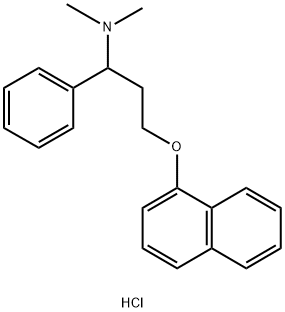 BenzeneMethanaMine, N,N-diMethyl-α-[2-(1-naphthalenyloxy)ethyl]- Structure