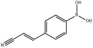 4-(2-Cyanovinyl)phenylboronic acid Structure