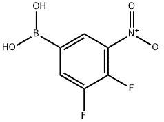 (3,4-Difluoro-5-nitrophenyl)boronic acid 구조식 이미지