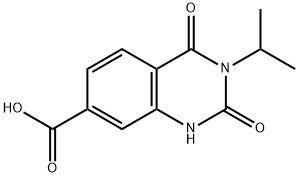 3-isopropyl-2,4-dioxo-1,2,3,4-tetrahydroquinazoline-7-carboxylic acid 구조식 이미지