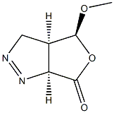 6H-Furo[3,4-c]pyrazol-6-one,3,3a,4,6a-tetrahydro-4-methoxy-,(3aR,4S,6aS)-rel-(9CI) Structure