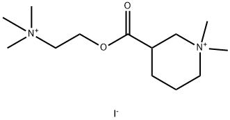 2-(1,1-dimethyl3,4,5,6-tetrahydro-2H-pyridine-3-carbonyl)oxyethyl-trim ethyl-azanium diiodide Structure