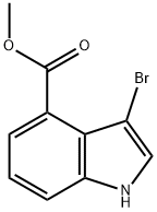 메틸3-브로모인돌-4-카르복실레이트 구조식 이미지