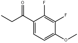 2,3-디플루오로-4-메톡시프로피오페논 구조식 이미지