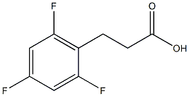 3-(2,4,6-Trifluoro-phenyl)-propionic acid Structure