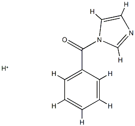 1H-Imidazole,  1-benzoyl-,  conjugate  monoacid  (9CI) Structure
