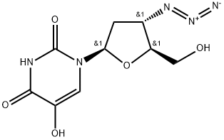 Uridine,3'-azido-2',3'-dideoxy-5-hydroxy- 구조식 이미지