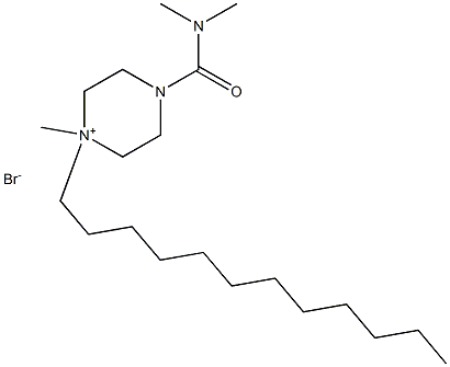 4-도데실-N,N,4-트리메틸-2,3,5,6-테트라히드로피라진-1-카르복사미드브로마이드 구조식 이미지