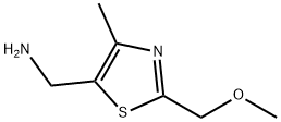 1-[2-(methoxymethyl)-4-methyl-1,3-thiazol-5-yl]methanamine(SALTDATA: 2.08HCl 0.3H2O 0.04(C6H5)3PO) Structure